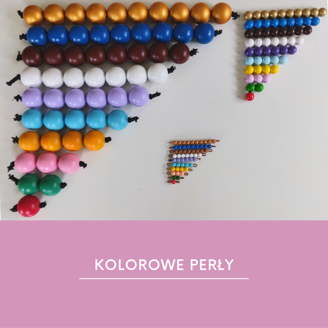 Dlaczego kolorowe perły Montessori, pomagają dziecku w nauce matematyki?
